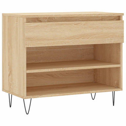 Scarpiera Rovere Sonoma 70x36x60 cm in Legno Multistrato