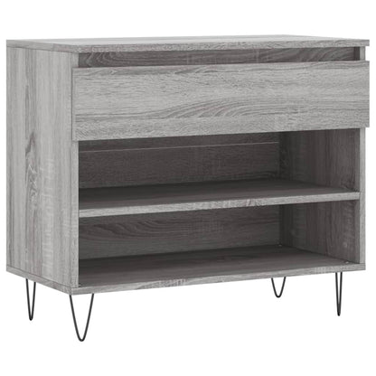 Scarpiera Grigio Sonoma 70x36x60 cm in Legno Multistrato