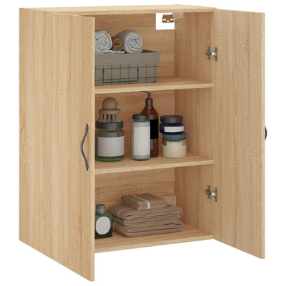 Mobile a Parete Rovere Sonoma 69,5x34x90 cm Legno Multistrato