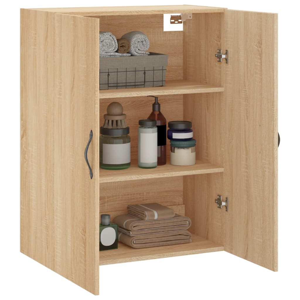 Mobile a Parete Rovere Sonoma 69,5x34x90 cm Legno Multistrato