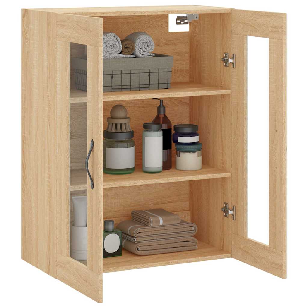 Mobile a Parete Rovere Sonoma 69,5x34x90 cm Legno Multistrato