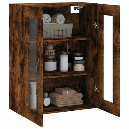 Mobile a Parete Rovere Fumo 69,5x34x90 cm in Legno Multistrato