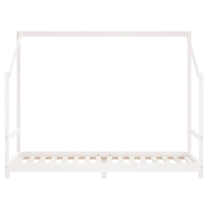 Giroletto per Bambini Bianco 90x200cm in Legno Massello di Pino