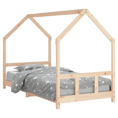 Giroletto per Bambini 90x190 cm in Legno Massello di Pino