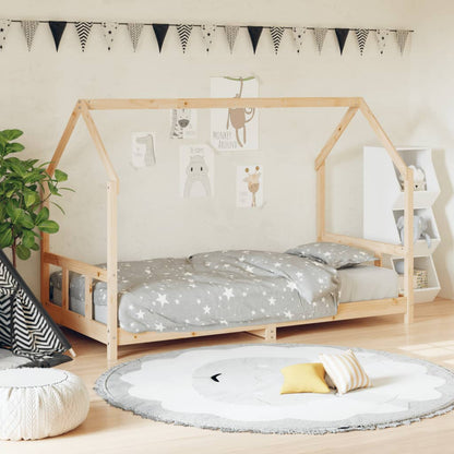 Giroletto per Bambini 90x190 cm in Legno Massello di Pino