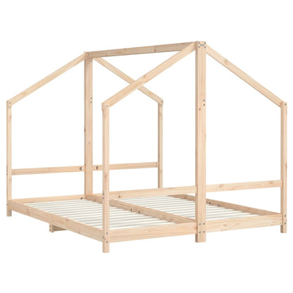 Giroletto per Bambini 2x(80x200) cm in Legno Massello di Pino