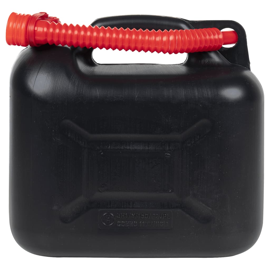 Taniche Carburante Beccuccio Flessibile 3 pz Nero 10 L Plastica