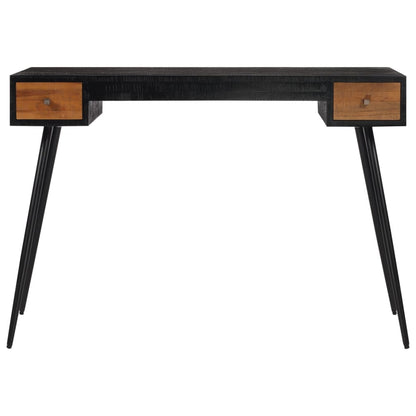 Scrivania 117x56,5x75 cm in Teak Massello di Recupero