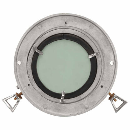 Specchio da Parete Design OblÃƒÂ² ÃƒËœ23 cm in Alluminio e Vetro