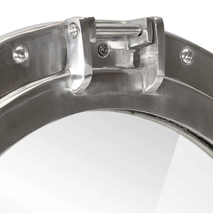 Specchio da Parete Design OblÃƒÂ² ÃƒËœ23 cm in Alluminio e Vetro