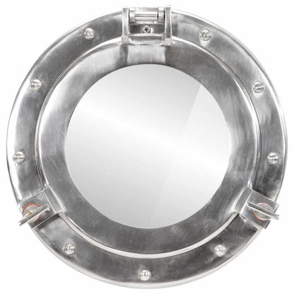 Specchio da Parete Design OblÃƒÂ² ÃƒËœ30 cm in Alluminio e Vetro