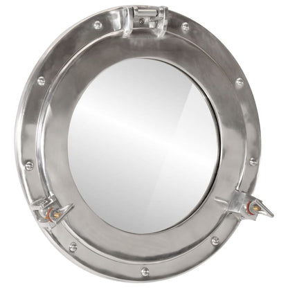 Specchio da Parete Design OblÃƒÂ² ÃƒËœ38 cm in Alluminio e Vetro