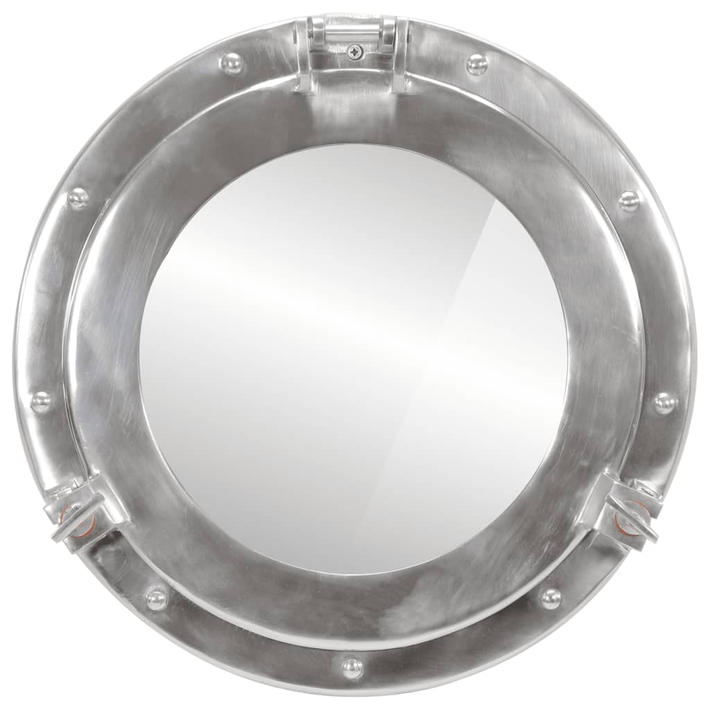 Specchio da Parete Design OblÃƒÂ² ÃƒËœ38 cm in Alluminio e Vetro