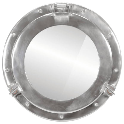 Specchio da Parete Design OblÃƒÂ² ÃƒËœ38 cm in Alluminio e Vetro