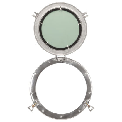 Specchio da Parete Design OblÃƒÂ² ÃƒËœ38 cm in Alluminio e Vetro