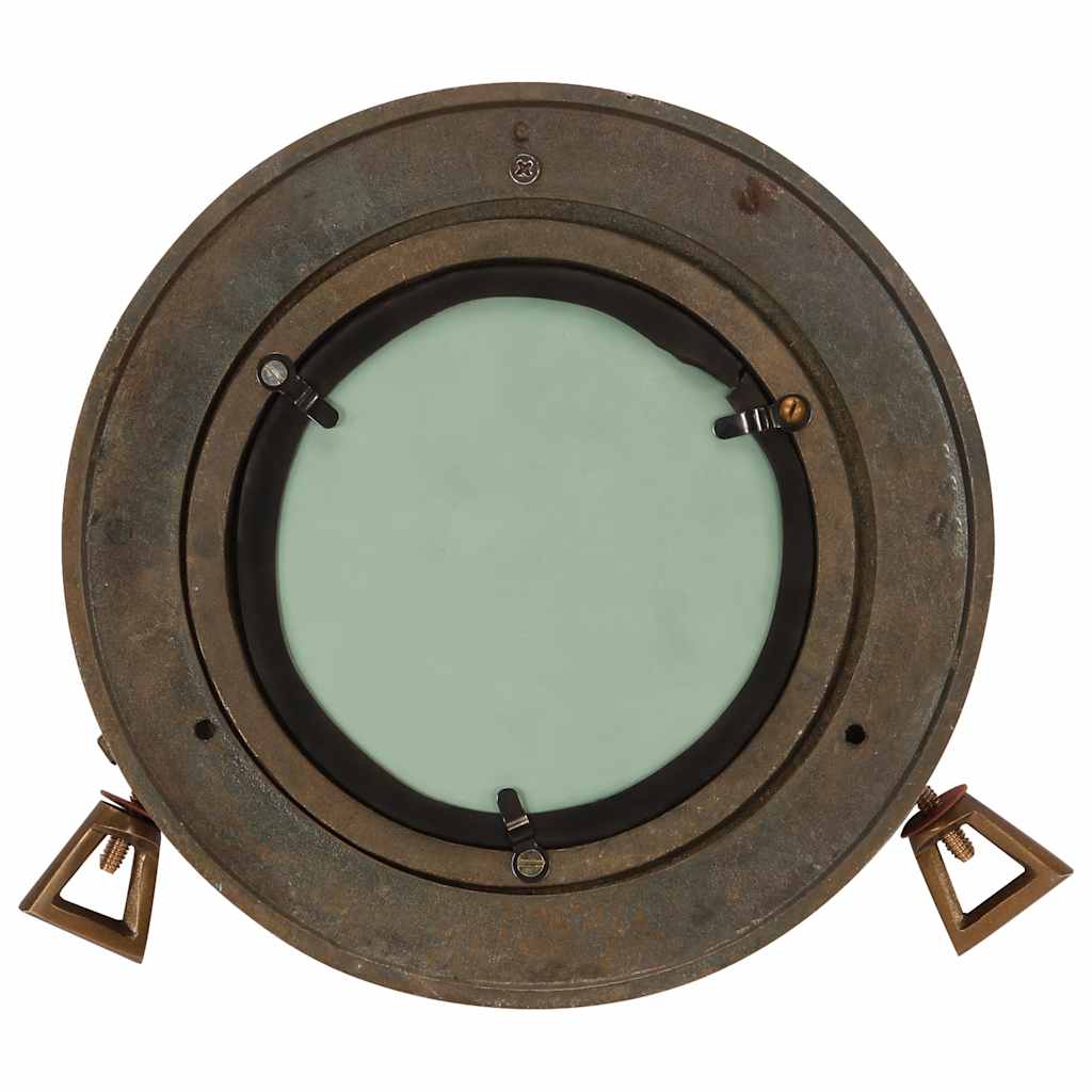 Specchio da Parete Design OblÃ² Ã˜23 cm in Alluminio e Vetro