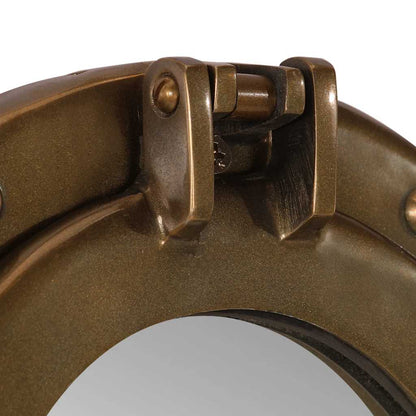 Specchio da Parete Design OblÃ² Ã˜23 cm in Alluminio e Vetro