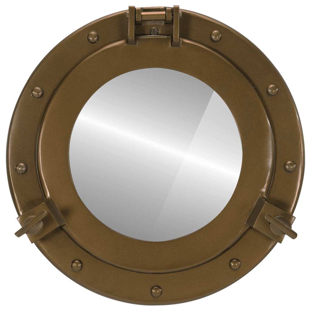 Specchio da Parete Design OblÃƒÂ² ÃƒËœ30 cm in Alluminio e Vetro