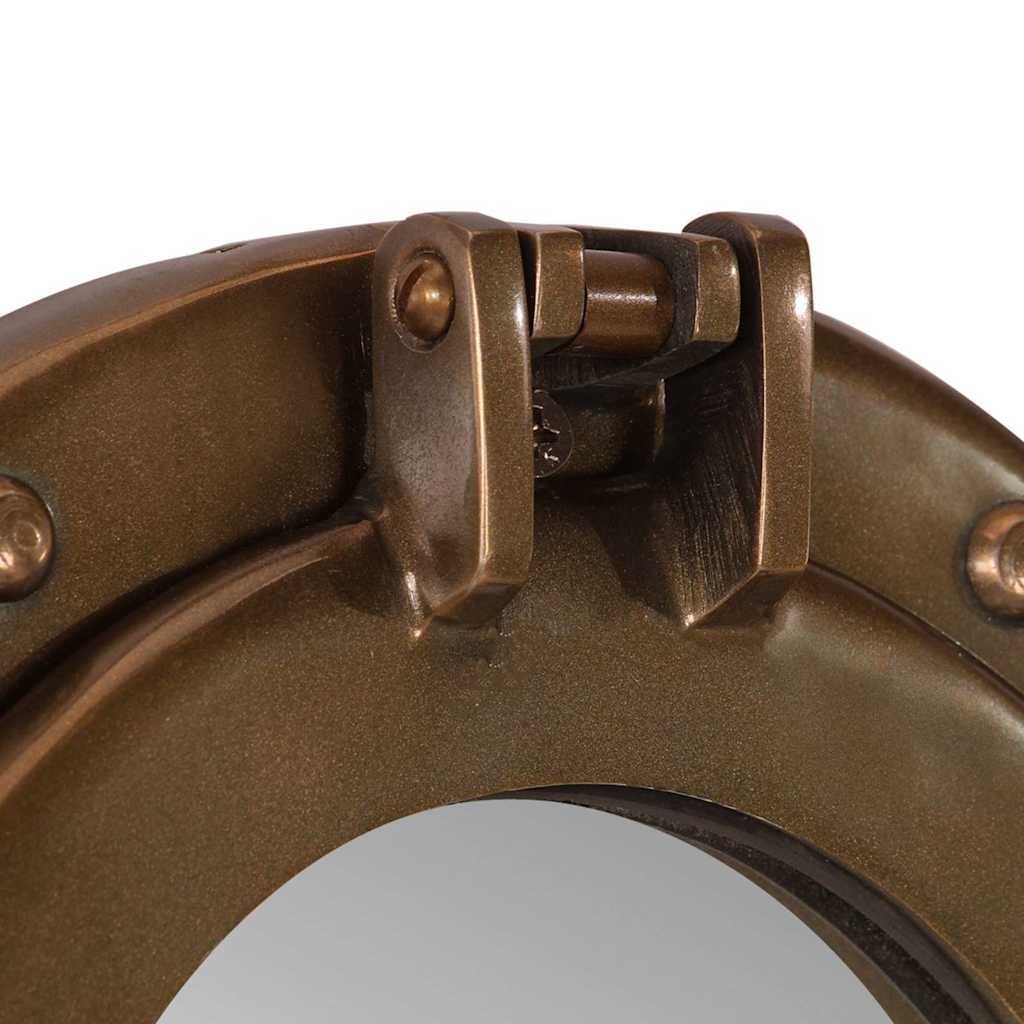 Specchio da Parete Design OblÃƒÂ² ÃƒËœ30 cm in Alluminio e Vetro