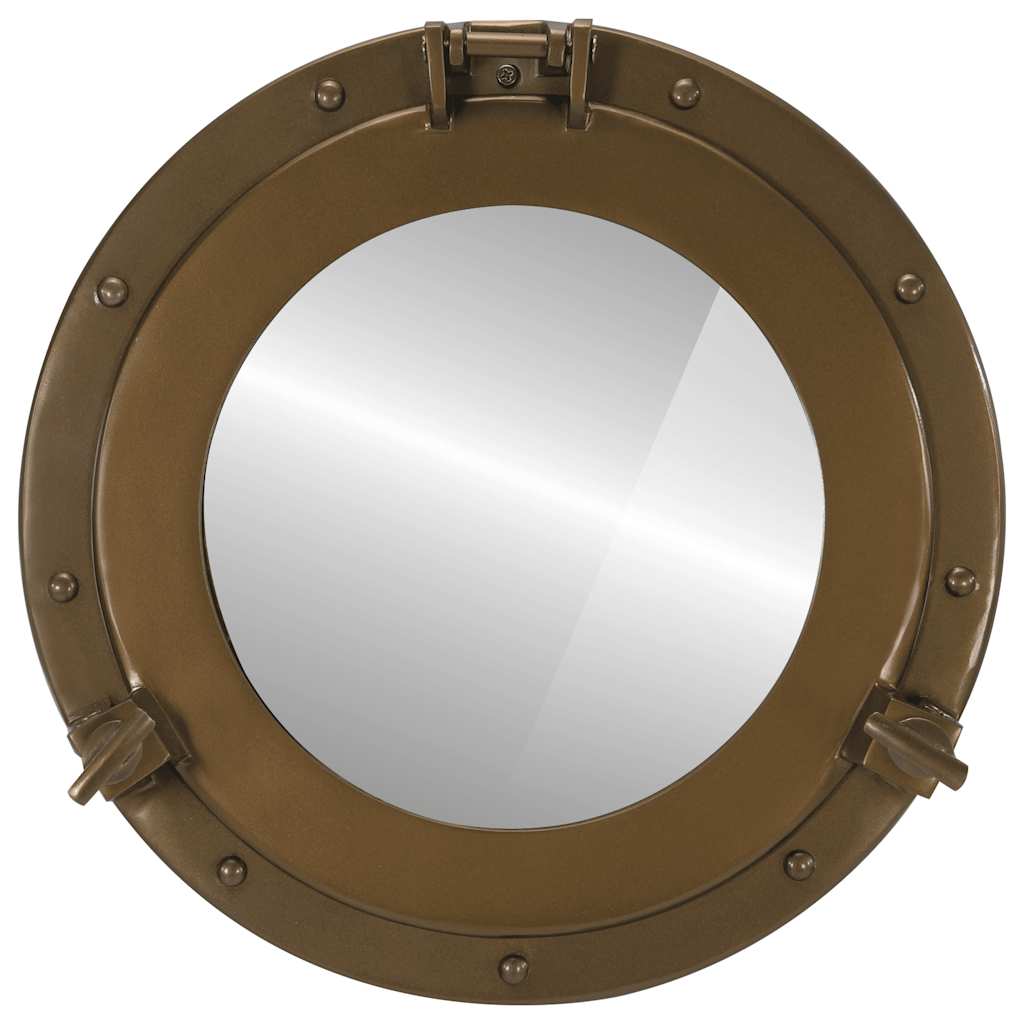 Specchio da Parete Design OblÃƒÂ² ÃƒËœ38 cm in Alluminio e Vetro