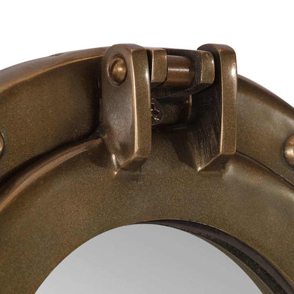 Specchio da Parete Design OblÃƒÂ² ÃƒËœ38 cm in Alluminio e Vetro