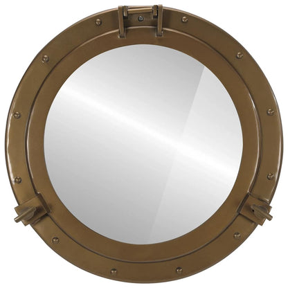 Specchio da Parete Design OblÃƒÂ² ÃƒËœ50 cm in Alluminio e Vetro