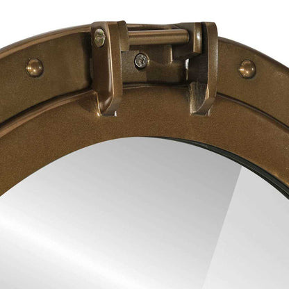 Specchio da Parete Design OblÃƒÂ² ÃƒËœ50 cm in Alluminio e Vetro