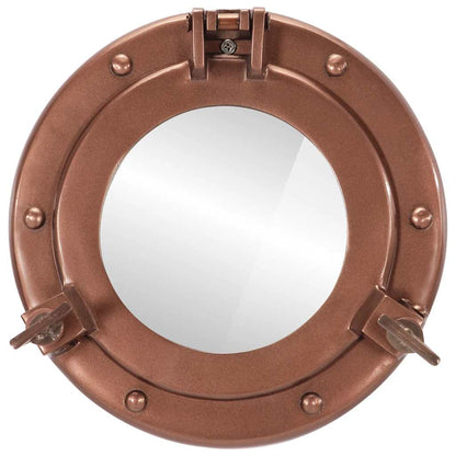 Specchio da Parete Design OblÃƒÂ² ÃƒËœ23 cm in Alluminio e Vetro