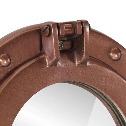 Specchio da Parete Design OblÃƒÂ² ÃƒËœ23 cm in Alluminio e Vetro