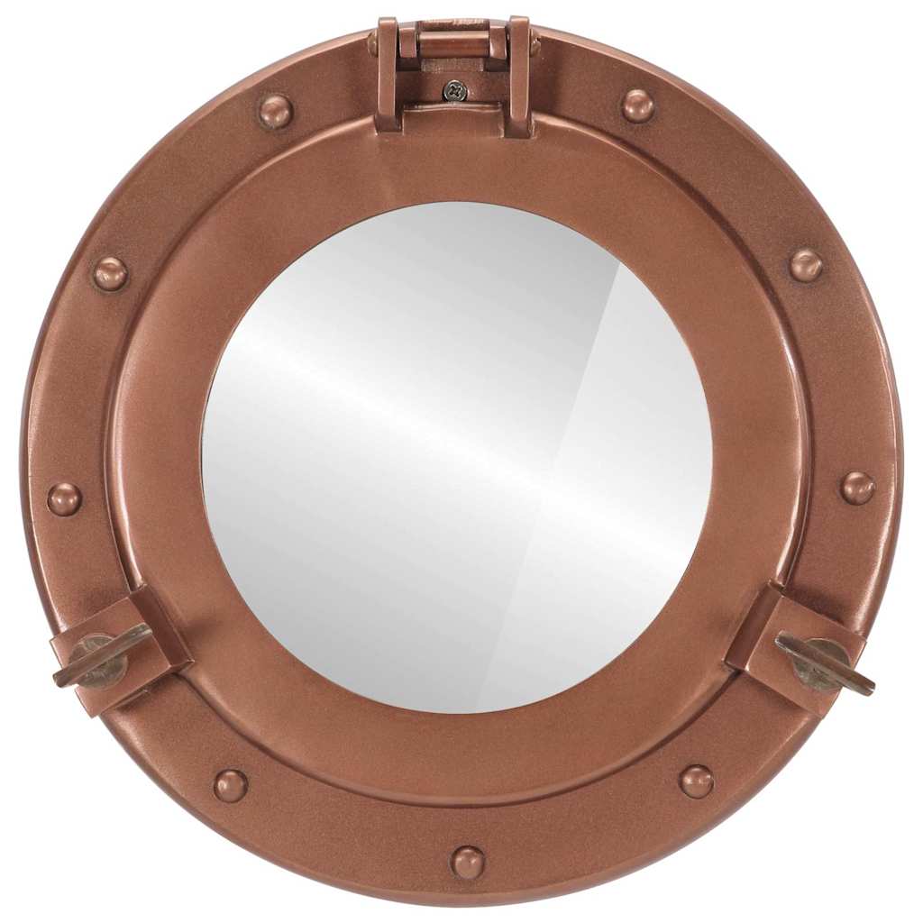Specchio da Parete Design OblÃƒÂ² ÃƒËœ30 cm in Alluminio e Vetro