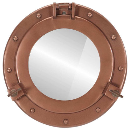 Specchio da Parete Design OblÃƒÂ² ÃƒËœ30 cm in Alluminio e Vetro