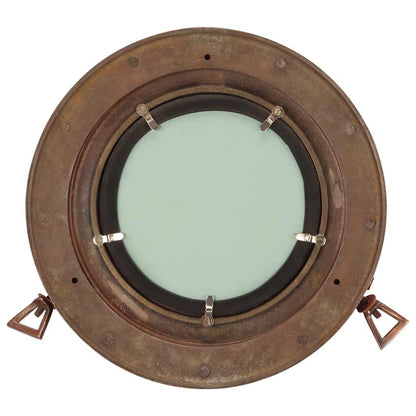 Specchio da Parete Design OblÃƒÂ² ÃƒËœ30 cm in Alluminio e Vetro