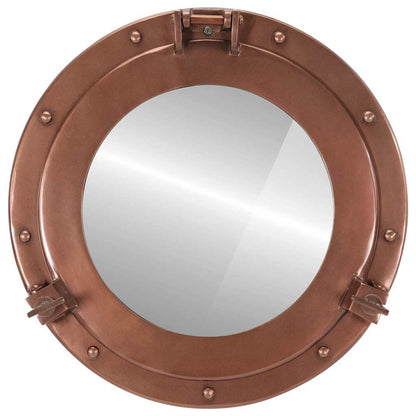 Specchio da Parete Design OblÃƒÂ² ÃƒËœ38 cm in Alluminio e Vetro