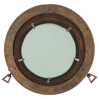 Specchio da Parete Design OblÃƒÂ² ÃƒËœ38 cm in Alluminio e Vetro