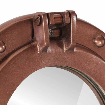 Specchio da Parete Design OblÃƒÂ² ÃƒËœ38 cm in Alluminio e Vetro
