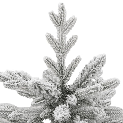 Albero Natale Artificiale Incernierato con Neve Fioccata 150 cm