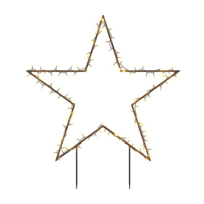 Decorazione Luminosa Natalizia con Picchetti Stella 115LED 85cm
