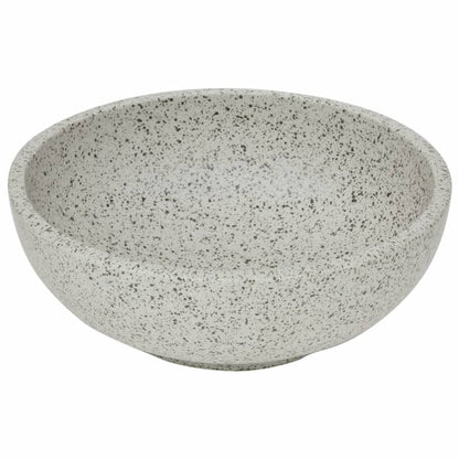 Lavabo da Appoggio Grigio Rotondo ?41x14 cm Ceramica