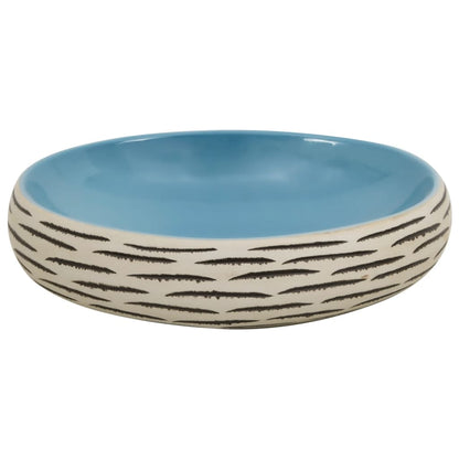 Lavabo da Appoggio Multicolore Ovale 59x40x15 cm Ceramica