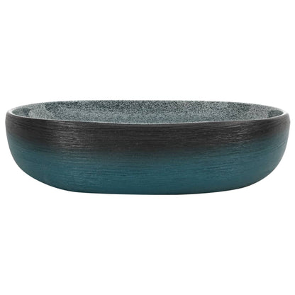 Lavabo da Appoggio Turchese Ovale 59x40x14 cm Ceramica