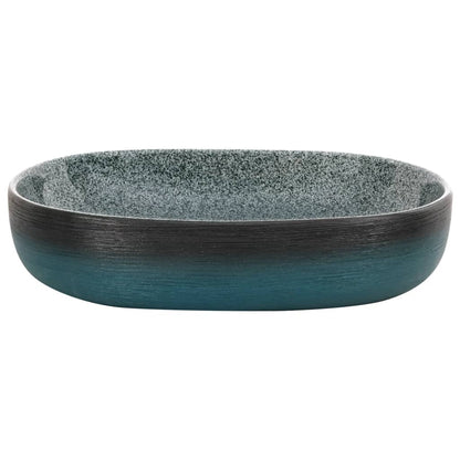 Lavabo da Appoggio Turchese Ovale 59x40x14 cm Ceramica