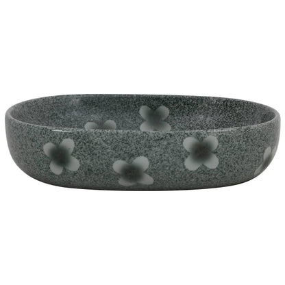 Lavabo da Appoggio Blu Ovale 59x40x14 cm Ceramica