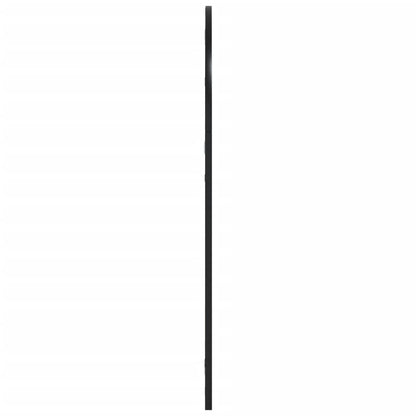 Specchio da Parete Nero 60x90 cm Arco in Ferro
