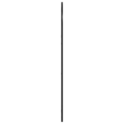 Specchio da Parete Nero 60x110 cm Arco in Ferro