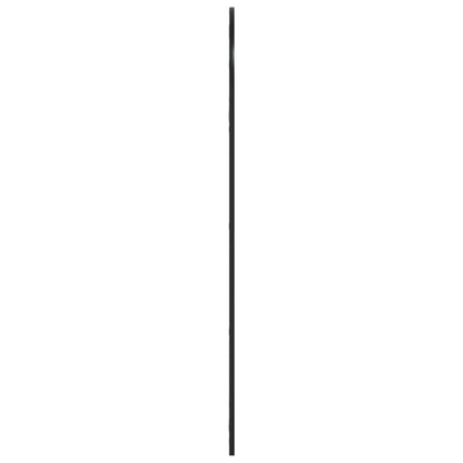 Specchio da Parete Nero 60x130 cm Arco in Ferro