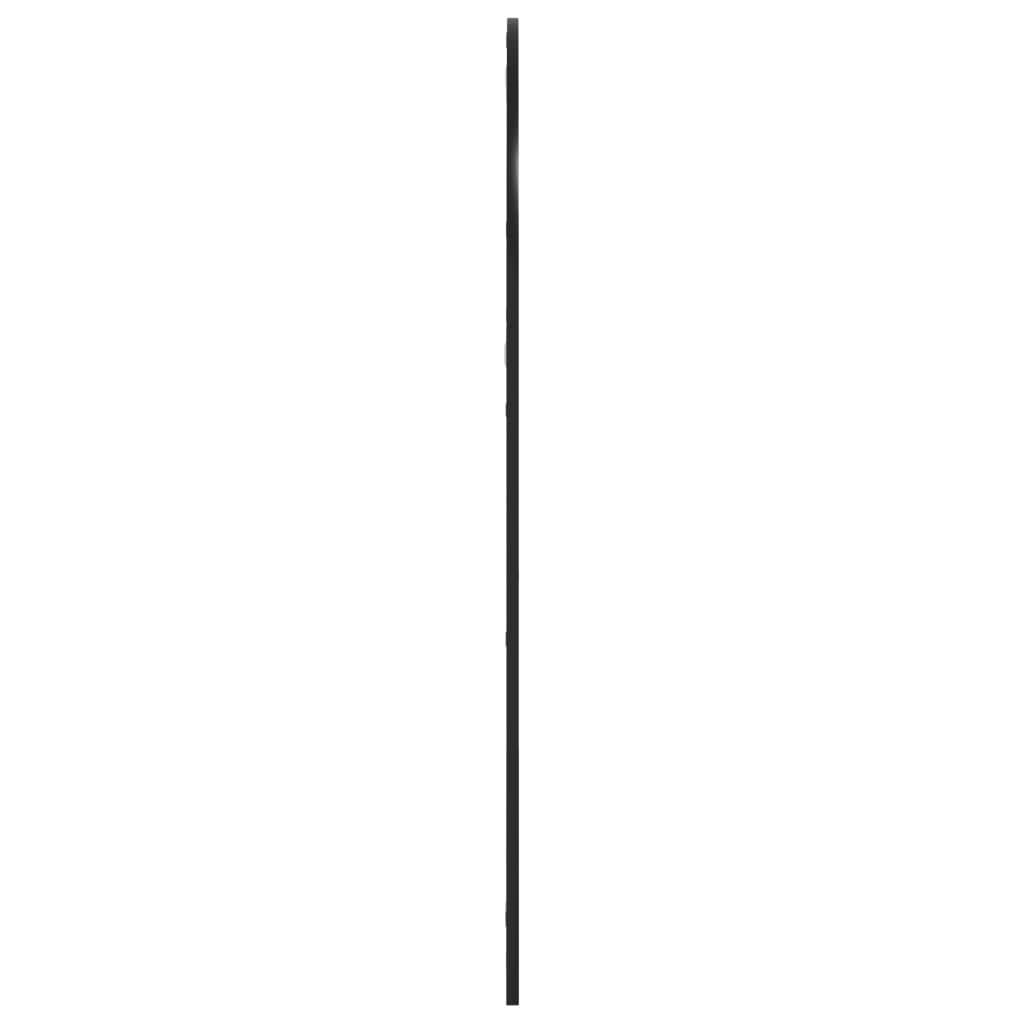 Specchio da Parete Nero 80x120 cm Arco in Ferro