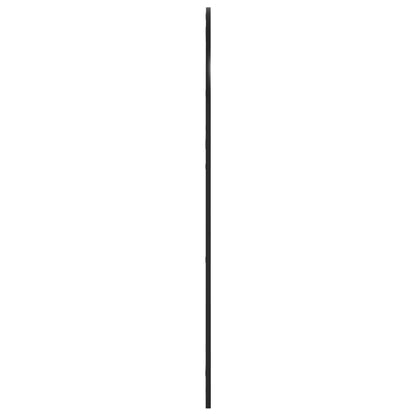 Specchio da Parete Nero 80x120 cm Arco in Ferro