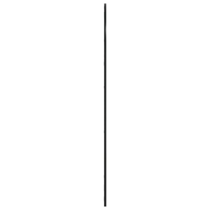 Specchio da Parete Nero 80x140 cm Arco in Ferro