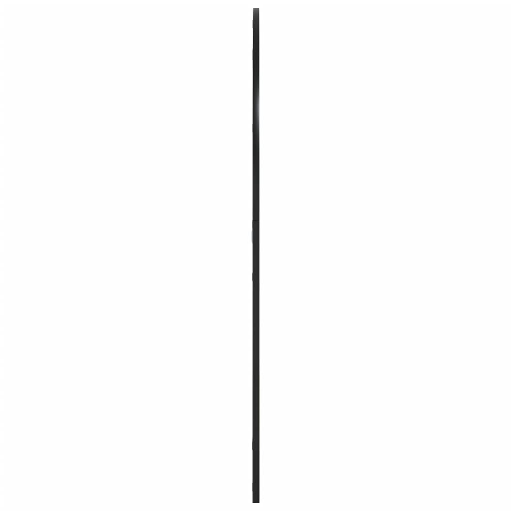 Specchio da Parete Nero 100x110 cm Arco in Ferro