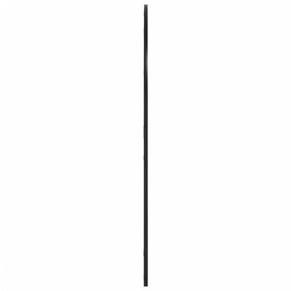 Specchio da Parete Nero 100x110 cm Arco in Ferro